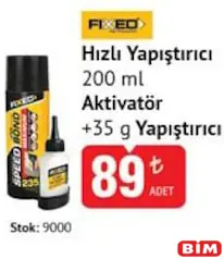 FİXED HIZLI YAPIŞTIRICI 200 ML AKTİVATÖR